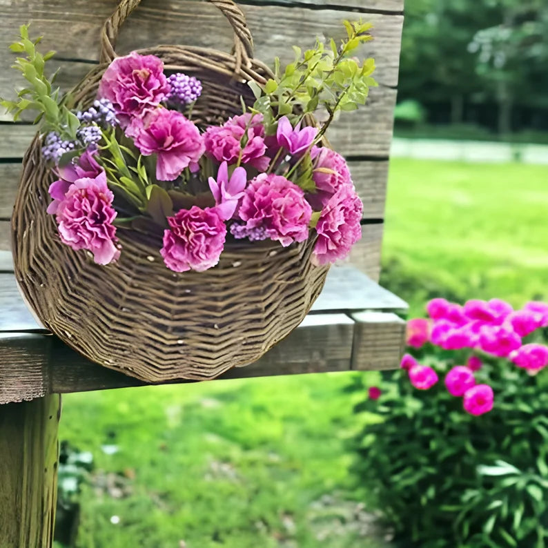 Hand Made Wicker Rattan Basket