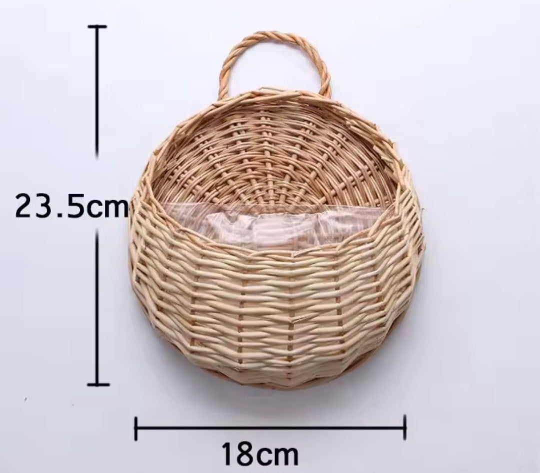 Hand Made Wicker Rattan Basket