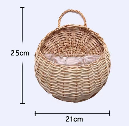 Hand Made Wicker Rattan Basket